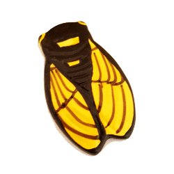 Magnet - Cicada, Yellow