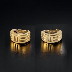 Givenchy Vintage Gold Tone Half Hoops Clip-On Earrings