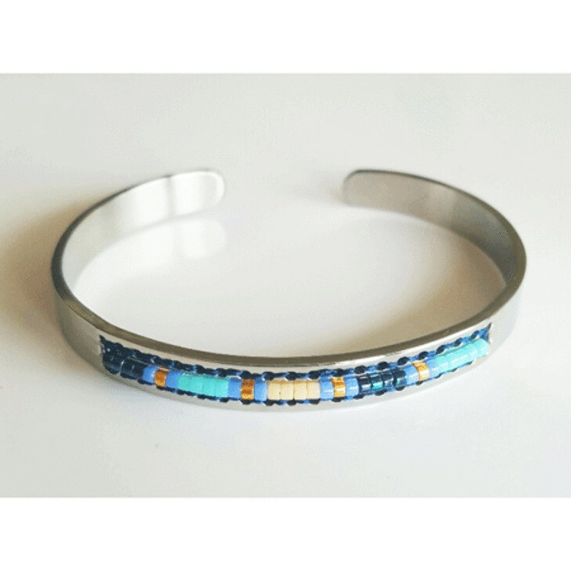 Navajo Cuff Bracelet - Blue