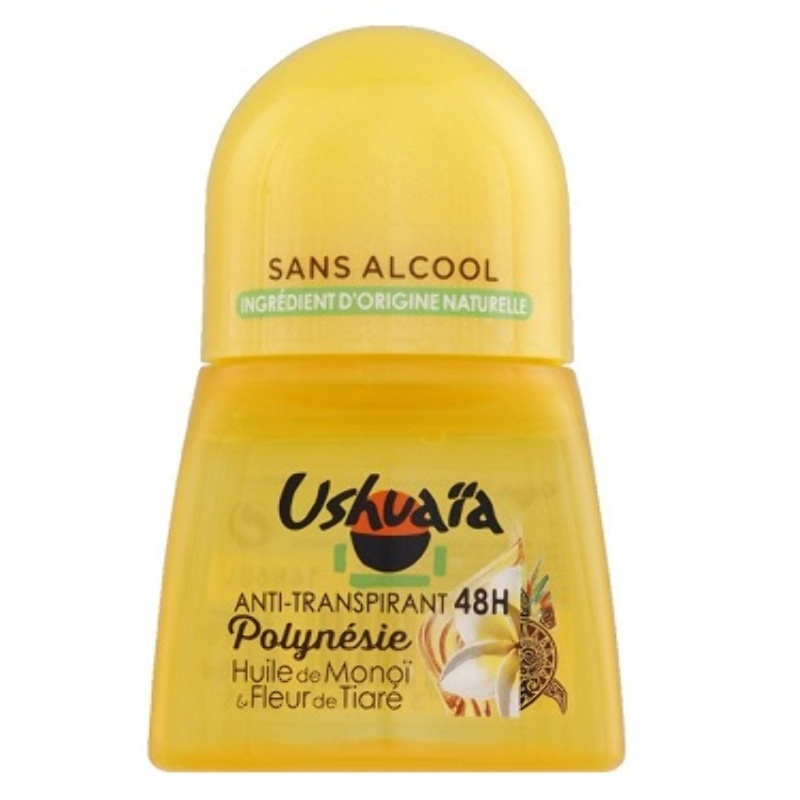 Ushuaia French Roll-on Deodorant Online. Monoi Oil and Tiare Flower