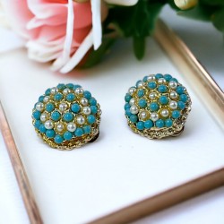 Vintage Turquoise Glass &...
