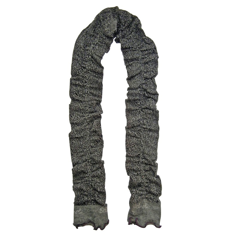 Scarf – Gray Plum Trim by French designer Berthe Aux Grands Pieds