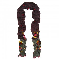 Scarf – Plum Gray by French designer Berthe Aux Grands Pieds