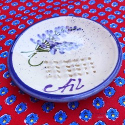 Ceramic Garlic Grater - Lavender White