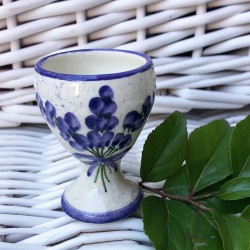 Provence Ceramic Egg Cup - Lavender White
