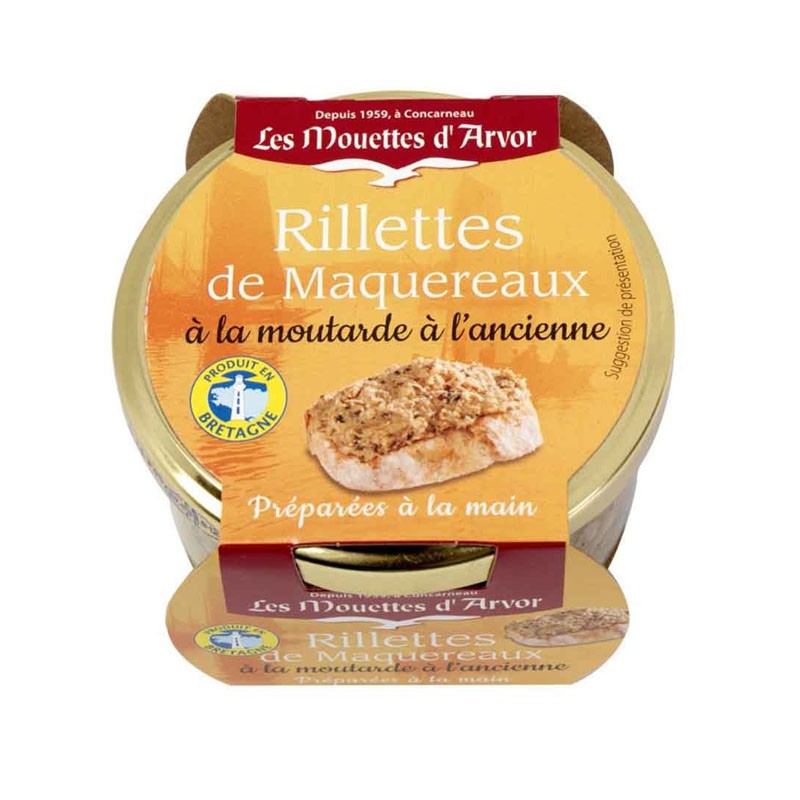 Mackerel Rillettes w/ Old Fashioned Mustard - Mouettes D'Arvor