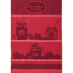 French Dish Towel - Les Confitures Fruits Rouges - Coucke