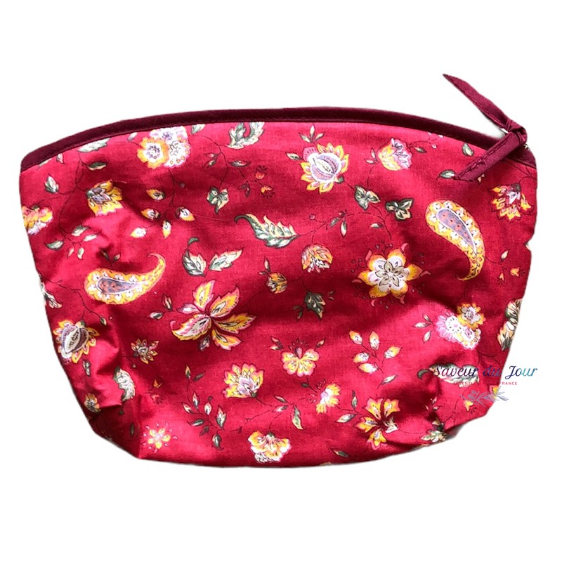Provence Pouch - Flowers Red - Large