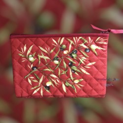 Provence Pouch - Baux Olives Red - Medium