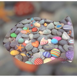 Fish & Sea Pebbles Placemat Set of 2