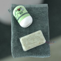 French Soap, Deodorant & French Washcloth Green Gift Set