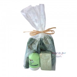 French Soap, Deodorant & French Washcloth Green Gift Set