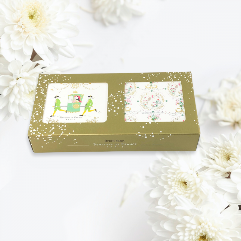 French Soap Gift Box  - Thé Précieux & Lavande - Senteurs de France