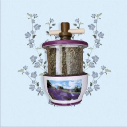 Provence Ceramic Grinder - Lavender Field