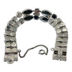 Vintage Eisenberg Ice Clear Austrian Crystals Brooch, Bracelet & Earrings Parure