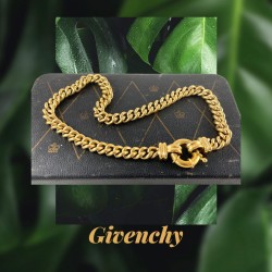 Vintage Givenchy Chunky Gold Tone Chain Necklace
