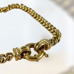 Vintage Givenchy Chunky Gold Tone Chain Necklace